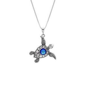 Small Turtle Pendant Sterling Silver Handmade Jewelry